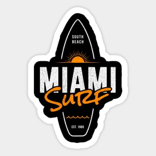 Miami Surf Sticker